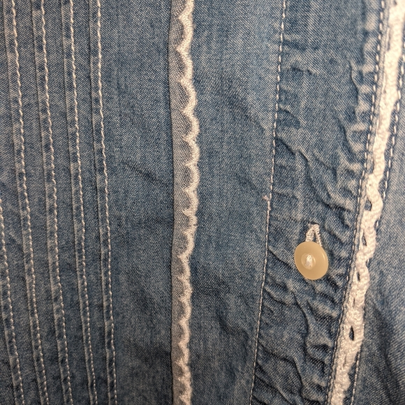 Vintage Ralph Lauren Denim Shirt Large - Picture 7 of 8